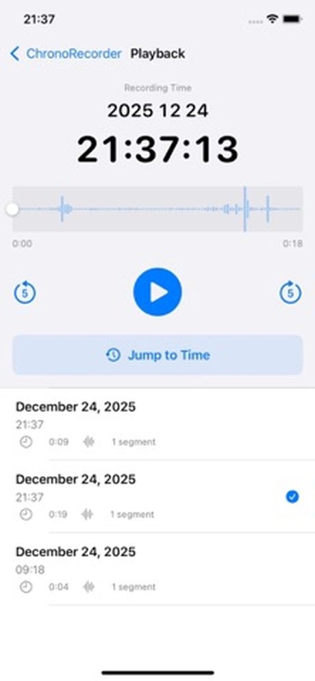 Timetag Audio Recoder Screenshots 2