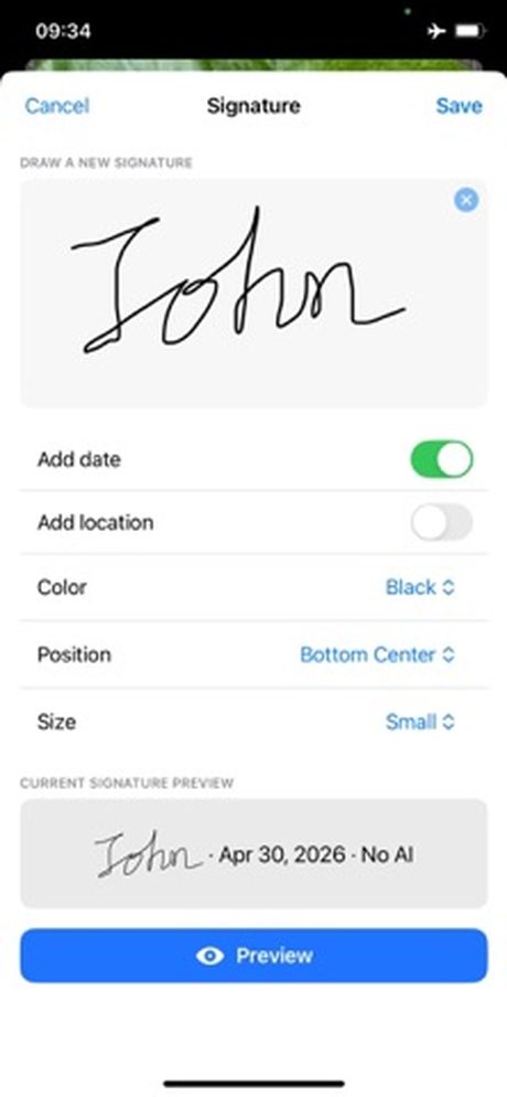 Signature Camera - No AI Screenshots 2