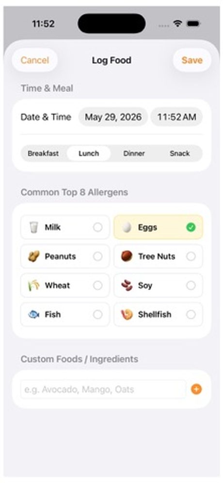 AllergyFoodDiary Screenshots 3