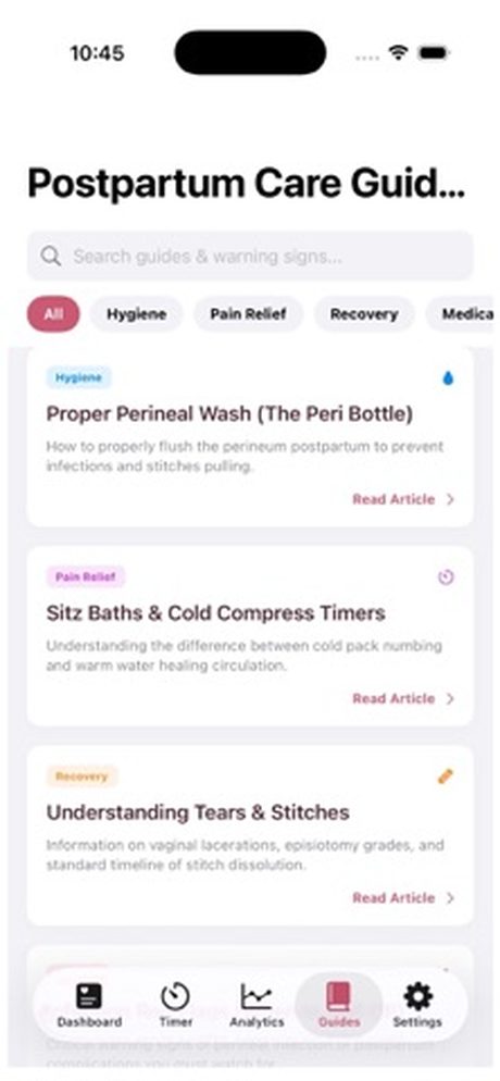 PeriCare Tracker Screenshots 3
