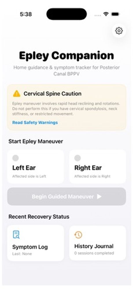 Epley Companion Screenshots 1
