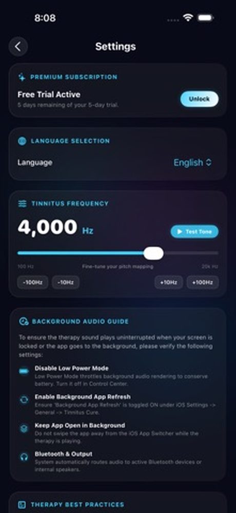 Tinnitus Cure Screenshots 4