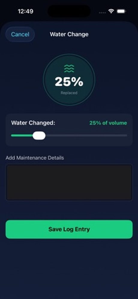 Aquarium Care Log 应用截图 2