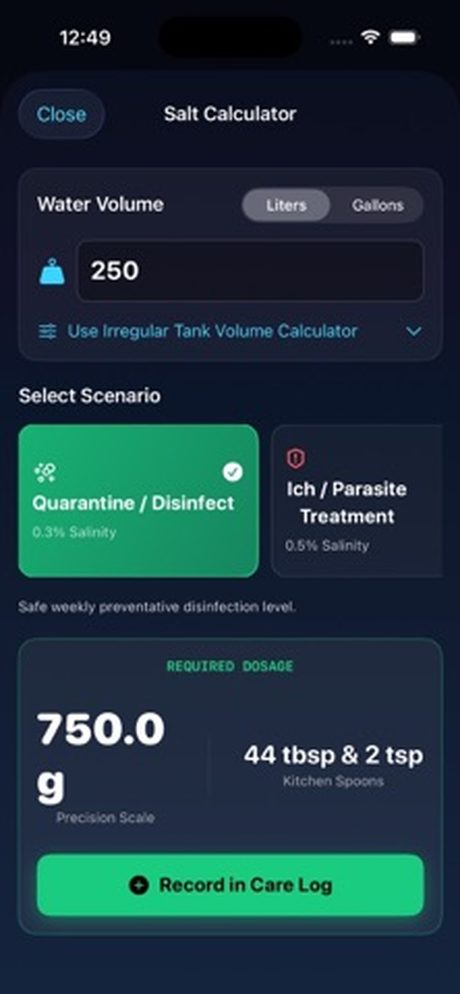 Aquarium Care Log 应用截图 4